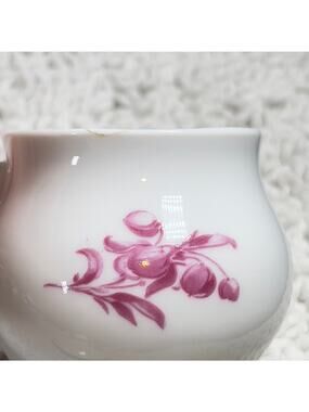 Apilco Lamalle NY City Made in France Porcelain Pots De Creme Jar w Lid Floral